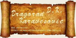 Dragorad Karavesović vizit kartica